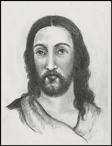 Drawing titled "Isus" by Victor Covaliov, Original Artwork