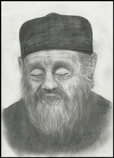 Drawing titled "Rugaciune" by Victor Covaliov, Original Artwork