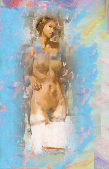 Digitale Kunst mit dem Titel "emerging-beauty.jpg" von Graham Rhodes, Original-Kunstwerk, Digitale Malerei