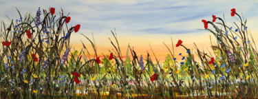 Painting titled "Morning bloom" by Graham Evans, Original Artwork, Acrylic
