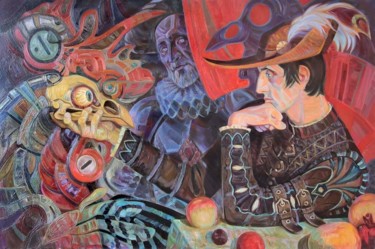 Картина под названием "Театральные аллюзии" - David Kharebov, Подлинное произведение искусства, Масло