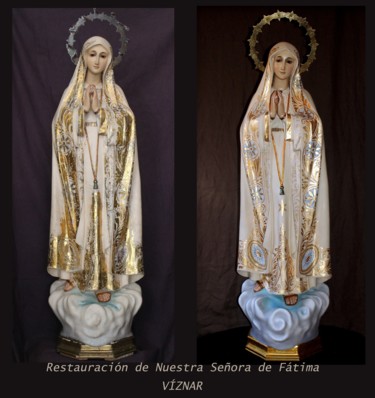 Pintura titulada "NUESTRA SEÑORA DE F…" por Manuel Granai, Obra de arte original