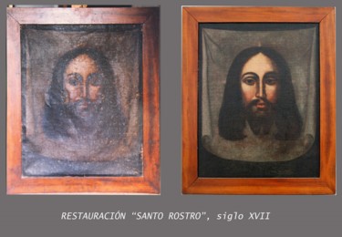 Painting titled "SANTO ROSTRO o SANT…" by Manuel Granai, Original Artwork, Oil