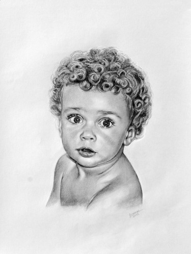 Drawing titled "RIZOS" by Manuel Granai, Original Artwork, Pencil