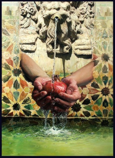 Peinture intitulée "AQUA GRANATENSIS" par Manuel Granai, Œuvre d'art originale, Huile