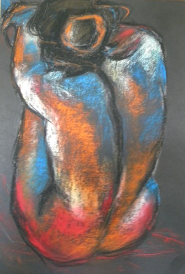 Painting titled "Sans titre" by Marie Granger (Mahé), Original Artwork, Pastel