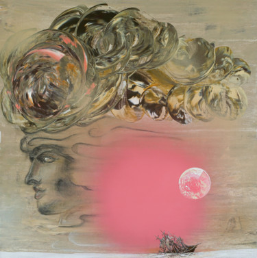 Pintura titulada "The Storm" por Nikita Grazhevskiy, Obra de arte original, Acrílico Montado en Panel de madera