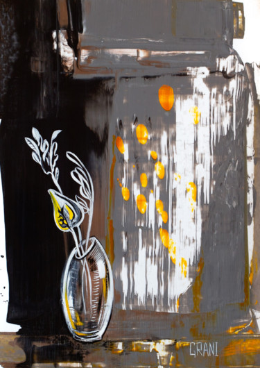 Schilderij getiteld "Sunlight spots" door Nikita Grazhevskiy, Origineel Kunstwerk, Acryl Gemonteerd op Houten paneel