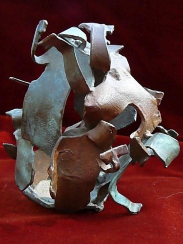 Sculpture intitulée "ALLO LA TERRE" par Venner Fanch, Œuvre d'art originale, Métaux