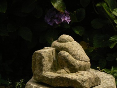 Скульптура под названием "AU MARCHE" - Venner Fanch, Подлинное произведение искусства, Камень