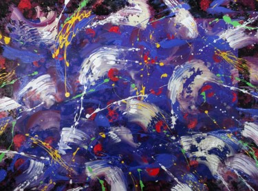 Pittura intitolato "Outer space." da Grant Preston, Opera d'arte originale, Acrilico