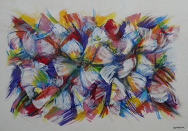 Peinture intitulée "Flower power." par Grant Preston, Œuvre d'art originale, Acrylique