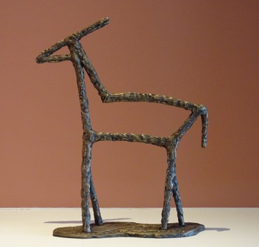 Скульптура под названием "Buck 2" - Grant Preston, Подлинное произведение искусства, Бронза