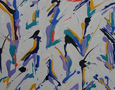 Картина под названием "Colour palette." - Grant Preston, Подлинное произведение искусства, Акрил