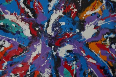 Painting titled "The joy of colour." by Grant Preston, Original Artwork, Acrylic
