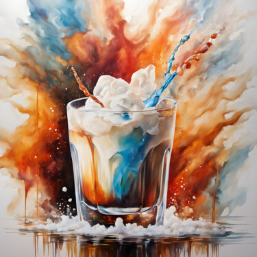 Digital Arts titled "WHITE RUSSIAN COCKT…" by Graphicnoir, Original Artwork, AI generated image