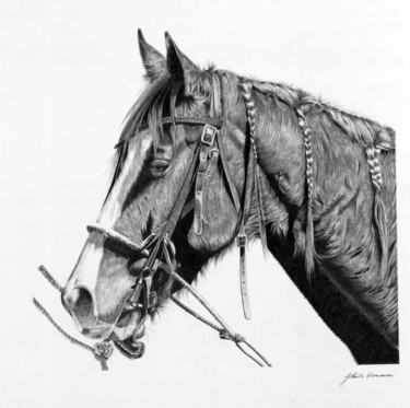 Drawing titled "Rodeo Horse" by John Bowman, Original Artwork, Other