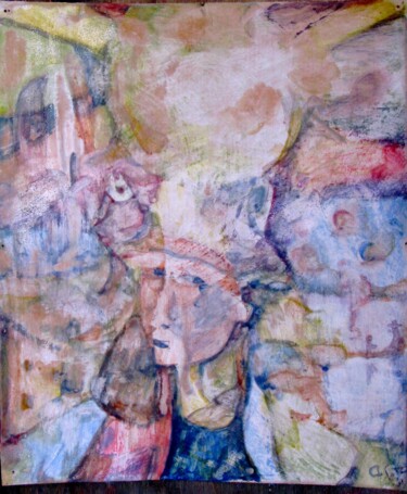 Malerei mit dem Titel "The Sun of Provence." von Aleksei Barsukov, Original-Kunstwerk, Gouache
