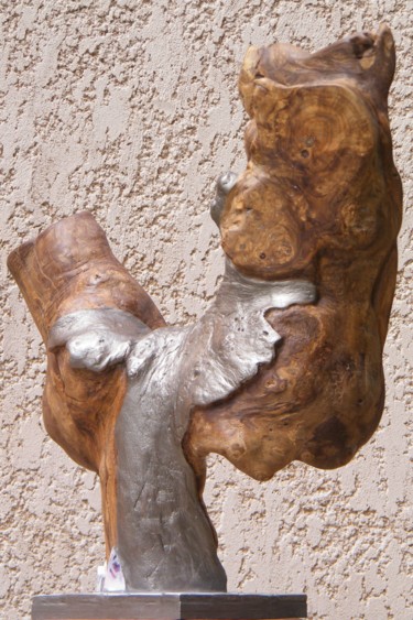 Sculpture titled "Magma" by Gérard Amat, Original Artwork, Wood