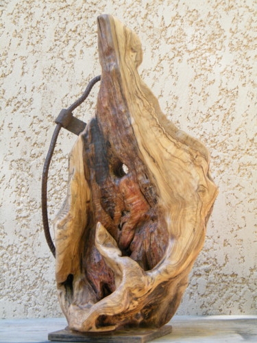 Sculpture titled "Leyenda" by Gérard Amat, Original Artwork, Wood