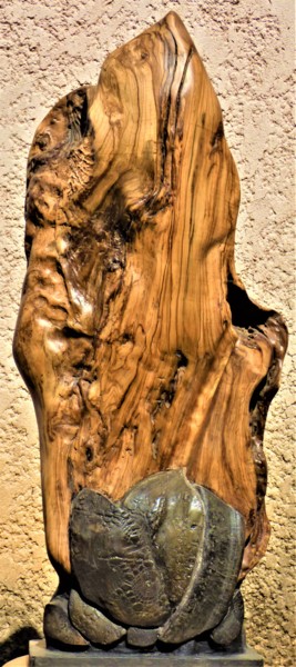 Sculpture titled "LIBERTE" by Gérard Amat, Original Artwork, Wood