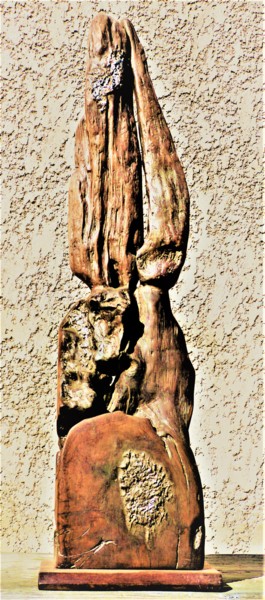 Sculpture titled "Atmosphère" by Gérard Amat, Original Artwork, Wood