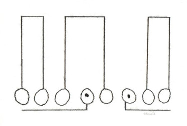 Dibujo titulada "De la serie Multipl…" por Grascon, Obra de arte original