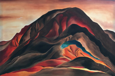 Malerei mit dem Titel "Herbstberge" von Gratiana Joanna, Original-Kunstwerk, Öl