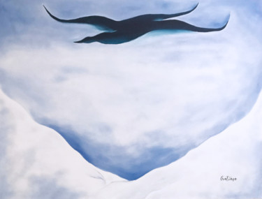 Malerei mit dem Titel "Luft" von Gratiana Joanna, Original-Kunstwerk, Öl