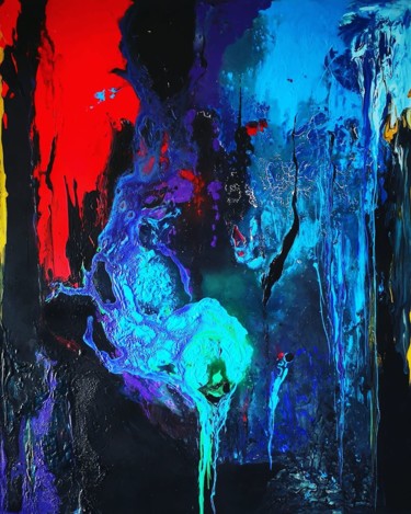 Malerei mit dem Titel ""Magische Energie 1…" von Banda Gordana, Original-Kunstwerk, Acryl