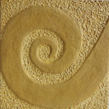 Painting titled "Spirale de sable -…" by Grazia Compagnino, Original Artwork, Acrylic
