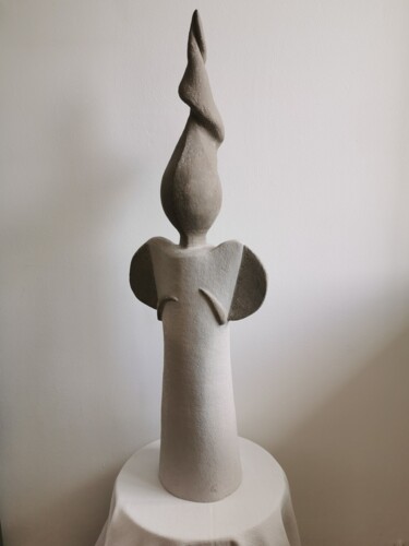 Sculpture intitulée "Princess of the Aby…" par Grazia Compagnino, Œuvre d'art originale, Argile