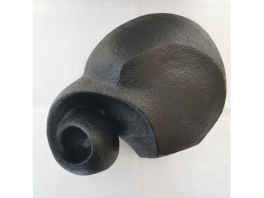 Скульптура под названием "Spiral Shell - Sea…" - Grazia Compagnino, Подлинное произведение искусства, Глина