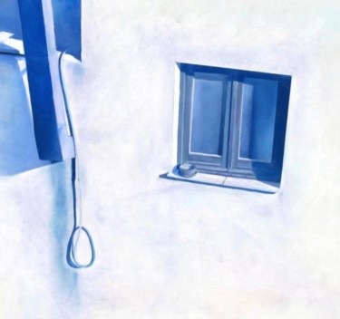 Pittura intitolato "Da finestra a fines…" da Antonio Graziano, Opera d'arte originale