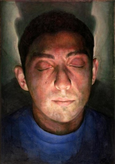 Painting titled "Joven pintor realis…" by Antonio Graziano, Original Artwork