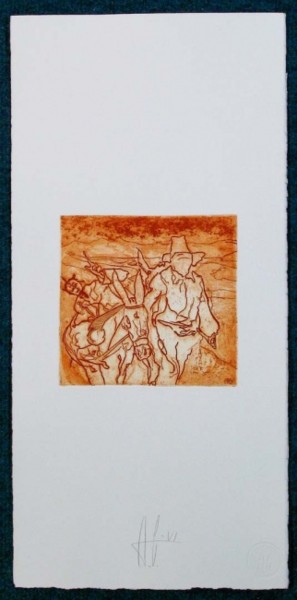 Painting titled "VI·DONQUIJOTE" by Antonio Graziano, Original Artwork