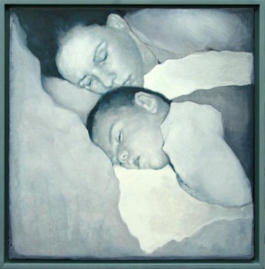 Pittura intitolato "Hijo y madre" da Antonio Graziano, Opera d'arte originale
