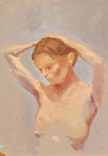 Pittura intitolato "Studio nudo" da Antonio Graziano, Opera d'arte originale