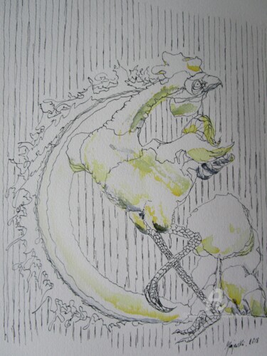 Drawing titled "the spring, Grażyna…" by Grazyna Hajewski, Original Artwork, Ink