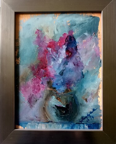 Pintura intitulada "Czym pachnie maj" por Grażyna Przybylak, Obras de arte originais, Óleo Montado em Painel de madeira
