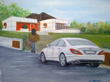 Painting titled "Mercedes" by Grazyna Jezak, Original Artwork, Oil