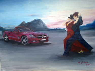 Peinture intitulée "tango" par Grazyna Jezak, Œuvre d'art originale