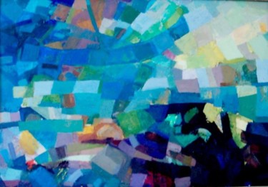 Painting titled "W gąszczu" by Grażyna Ulman, Original Artwork