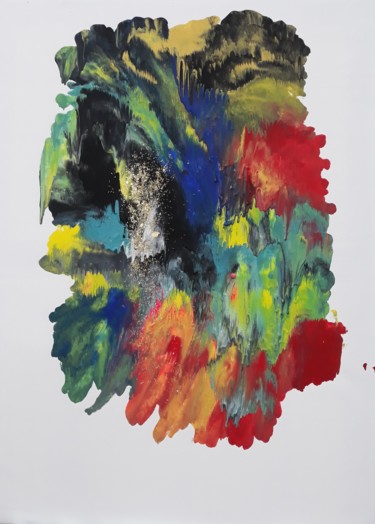 Painting titled "Sentiment 2" by Grébeauval Hélène, Original Artwork, Other