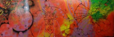 Pintura intitulada "Métamorphoses" por Green Sun (Aka Xavier) Mennessier, Obras de arte originais, Tinta spray Montado em Ar…