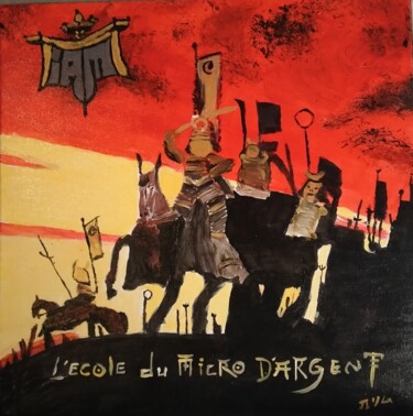 「L'école du micro d'…」というタイトルの絵画 Greenmanによって, オリジナルのアートワーク, アクリル