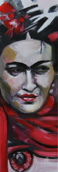 Painting titled "Portrait 1" by Sylvie Penet, Original Artwork, Acrylic
