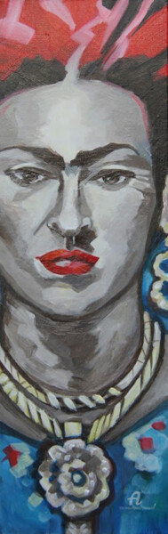Malerei mit dem Titel "Portrait 2" von Sylvie Penet, Original-Kunstwerk, Acryl