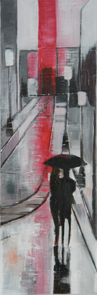 Peinture intitulée "Etrange affaire" par Sylvie Penet, Œuvre d'art originale, Acrylique