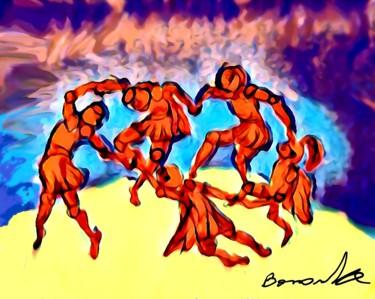 Malerei mit dem Titel "Dance after Henri M…" von Greg Borowke, Original-Kunstwerk, Acryl
